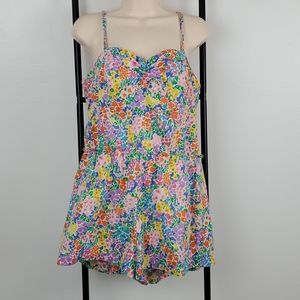 Vintage 1950? Gabar swimsuit floral women one piece women size 10 Y2K